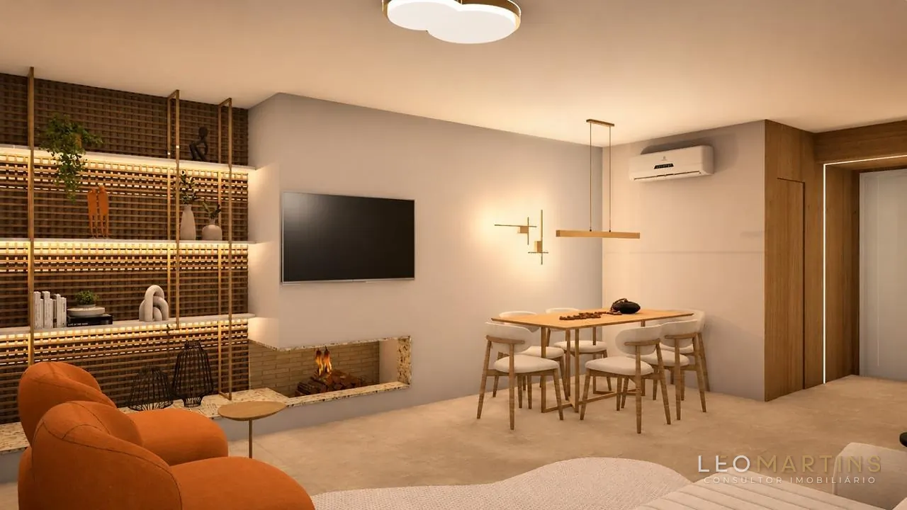 Sala de estar e jantar integradas — imagem ilustrativa