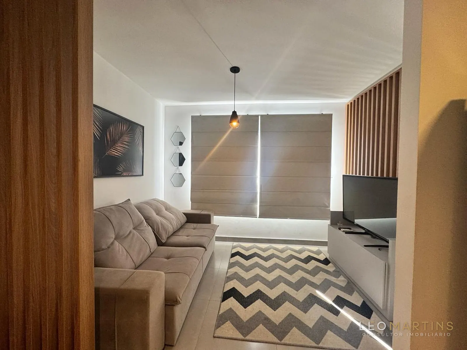 Sala de estar mobiliada